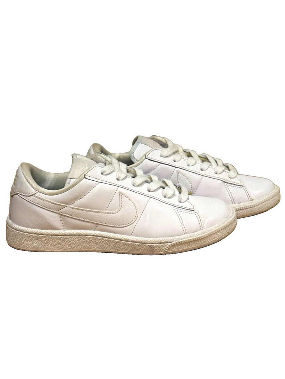 Nike Tennis Classic White Blue Cap Womens 6 Leather Sneakers 312498-129
